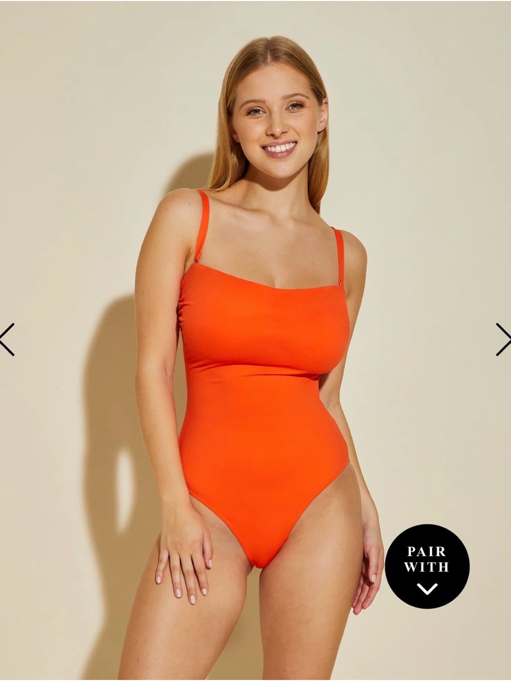 Cosabella Curvy Vita Marina Shaping Bandeau Swimsuit One Piece Convertible